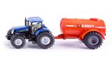 Siku New Holland tractor met Abbey giertank 1:50